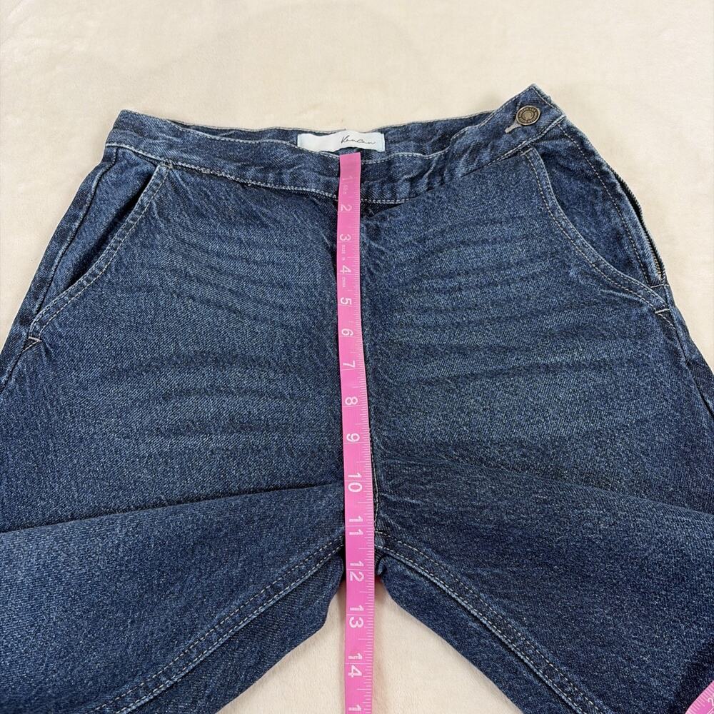 KanCan KC8723D Women's Size 3/25 Dark Wash High Rise Flare Leg Side Zip Jeans - Picture 9 of 14